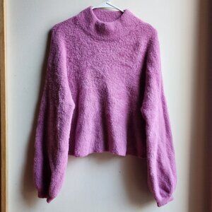 Truth By Republic Pinkish Purple Mock Neck Sweater Size Medium